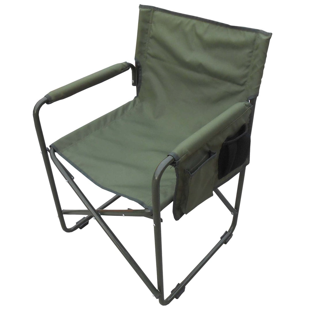 Camping Folding Chair With Arms Frame Iron