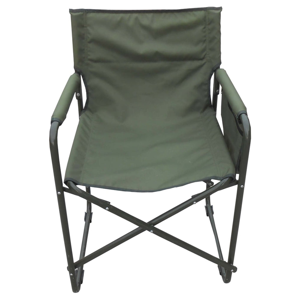 Camping Folding Chair With Arms Frame Iron