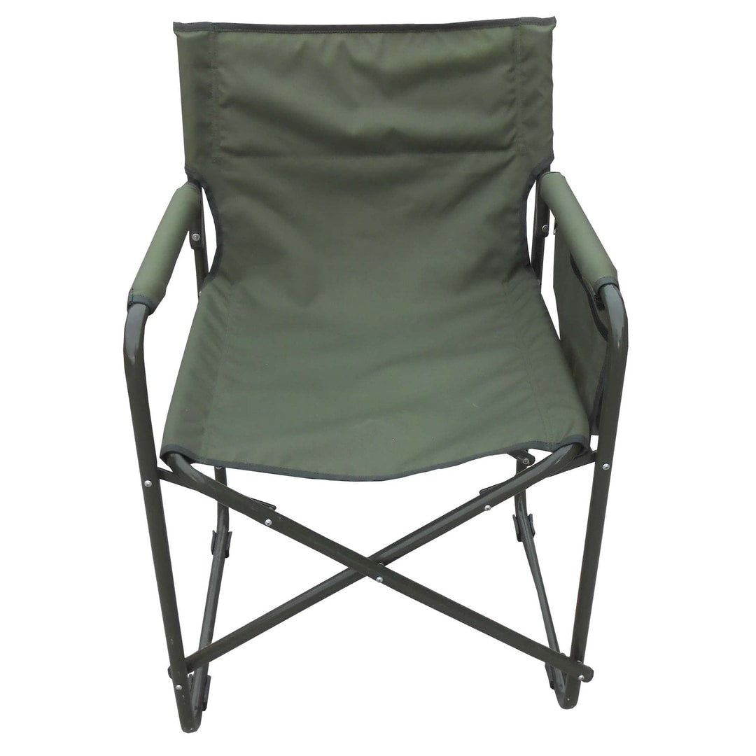 Camping Folding Chair With Arms Frame Iron