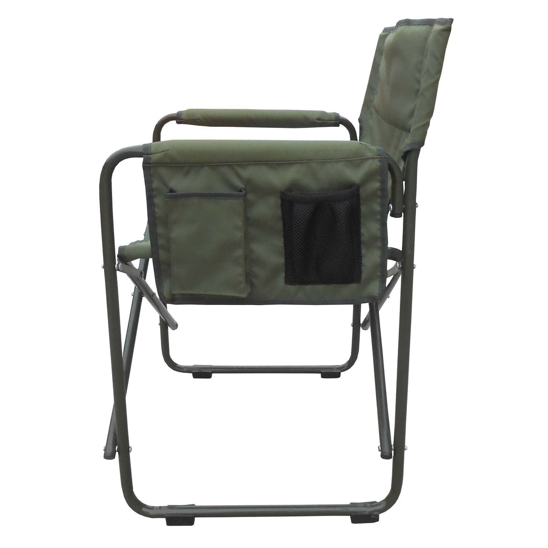Camping Folding Chair With Arms Frame Iron