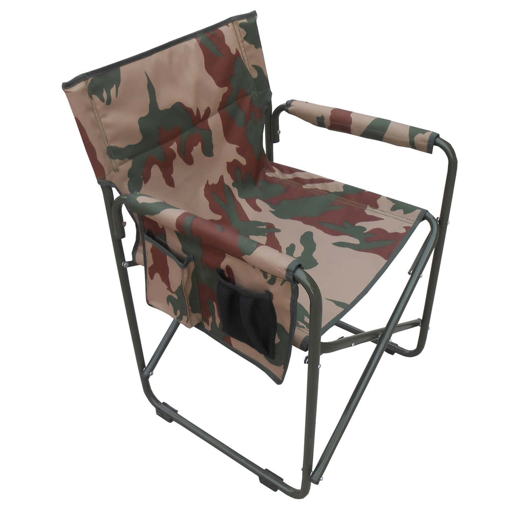 Zuflah Camping Folding Chair With Arms Frame Iron Camouflage - view 1