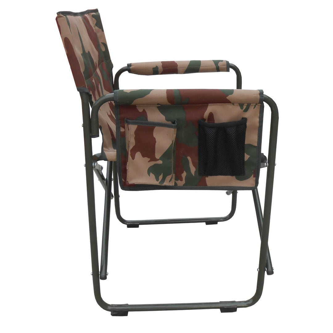 Zuflah Camping Folding Chair With Arms Frame Iron Camouflage - view 3