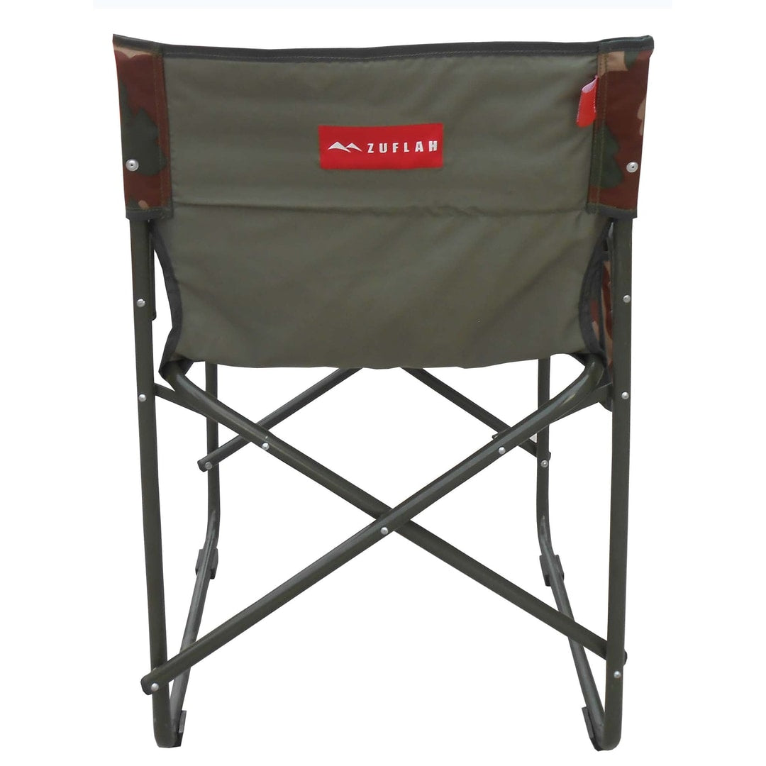 Zuflah Camping Folding Chair With Arms Frame Iron Camouflage - view 4