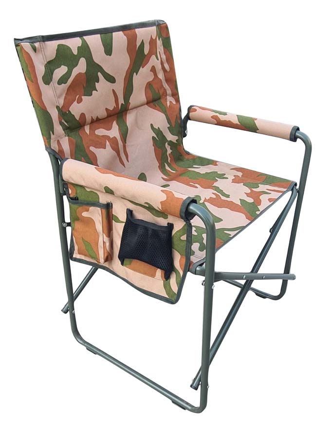 Camping Folding Chair With Arms frame Iron Large CCD Colour