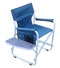 Deluxe Folding Chair with Arms & Attahced Table Frame Aluminum