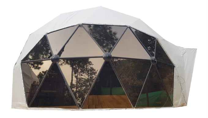 Geodesic Dome 3V with Glass Window